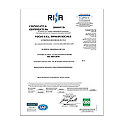 Certificato ISO 9001:2015 rilasciato a Focus Formazione Pescara